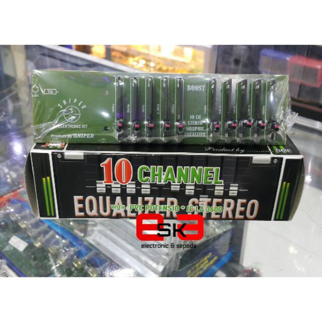 Rangkaian Equalizer 10 Chanel Stereo Sniper