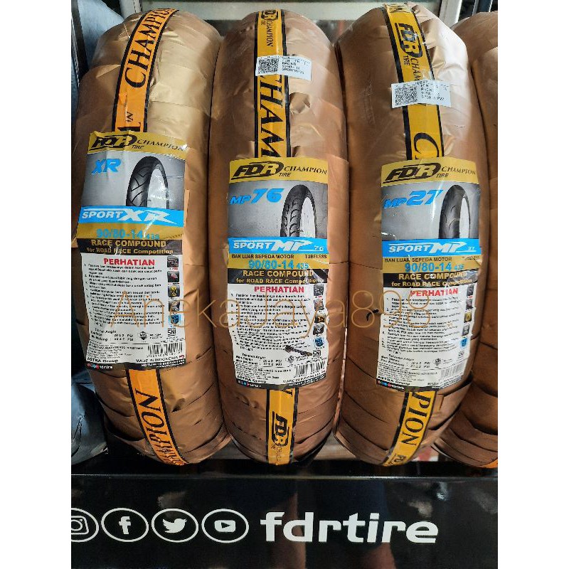 Ban FDR Racing matic 90/80-14 MP 76, MP 27, XR Racing matic soft compound. mp27 mp76