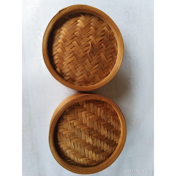 TUTUP KLAKAT DIMSUM 13 CM KUKUSAN BAMBU
