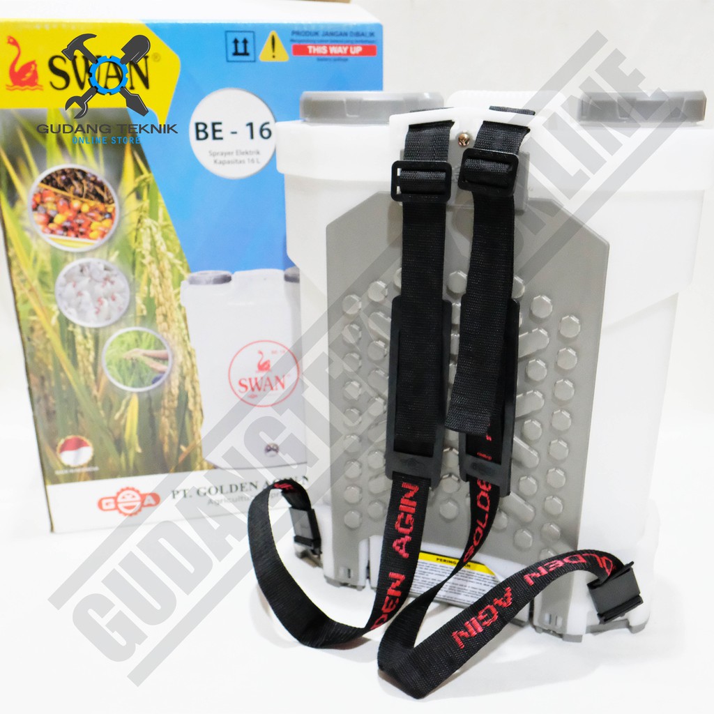 Sprayer Hama Elektrik 16L SWAN BE16 / Alat Semprot Semprotan Obat Hama Elektrik 16 Liter BE 16 BE-16 SWAN