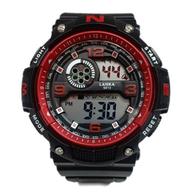 140. Jam Tangan Sport Pria Lasika S613 Anti Air - Tali Karet