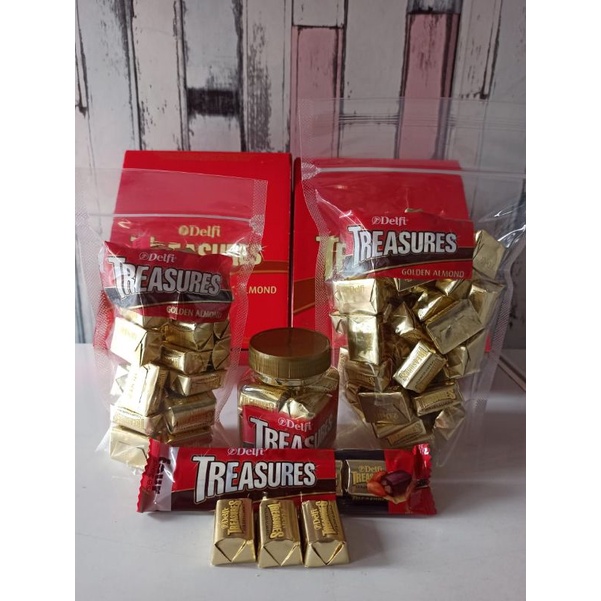 TREASURES COKELAT ALMOND / TREASURES COKLAT COOKIES N CREAM FREE BUBBLEWRAP