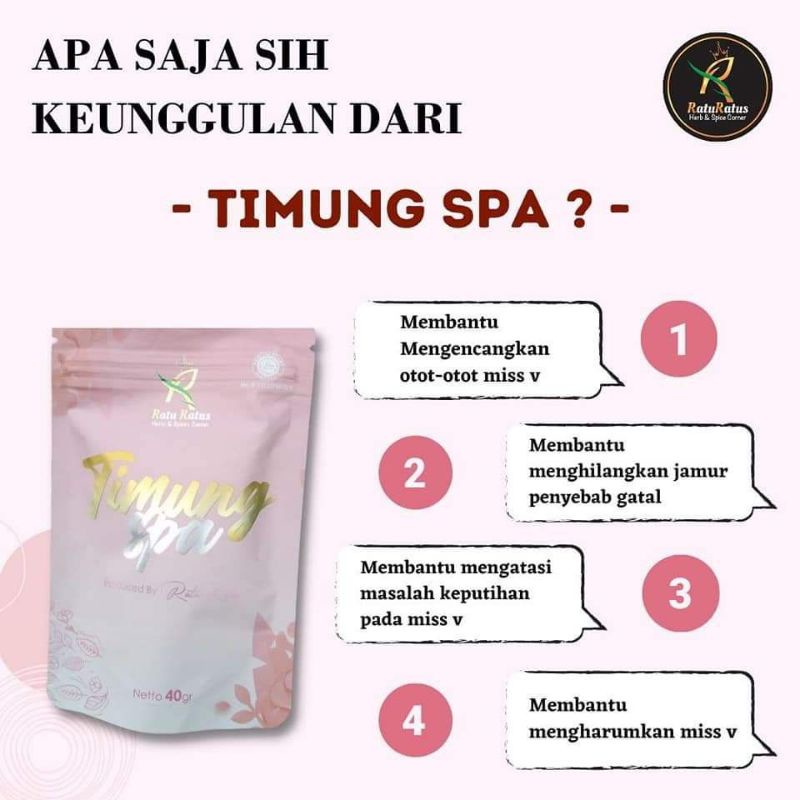 Timung Spa / Spa Kewanitaan / Perawatan Kewanitaan / Spa Rumahan / Rempah Timung Spa