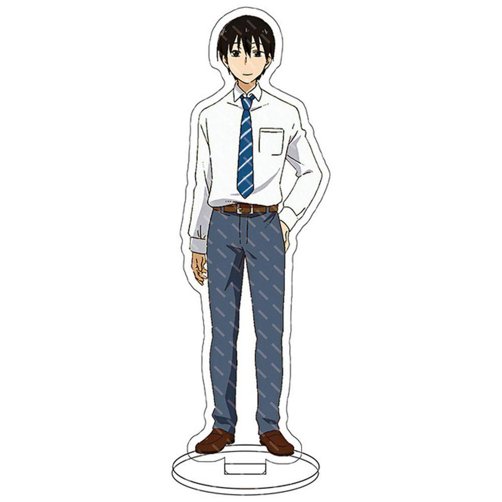 Lanfy Anime Figure Stand Dua Sisi Kawaii Desk Decor Model Figure Transparan Karakter Anime Plat Akrilik