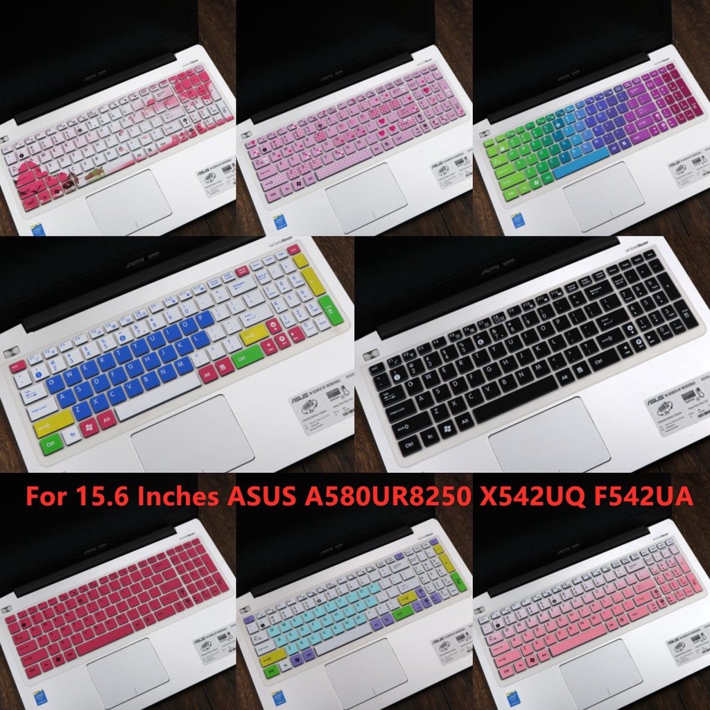 For 15.6 Inches ASUS A580UR8250 X542UQ F542UA  Soft Ultra-thin Silicone Laptop Keyboard Cover Protector