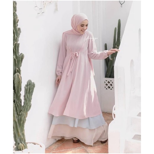 [NON Cod ] Sale  Zhirana Dress Gamis Maxy Maxi Brukat Mewah Kondangan Pesta Muslim