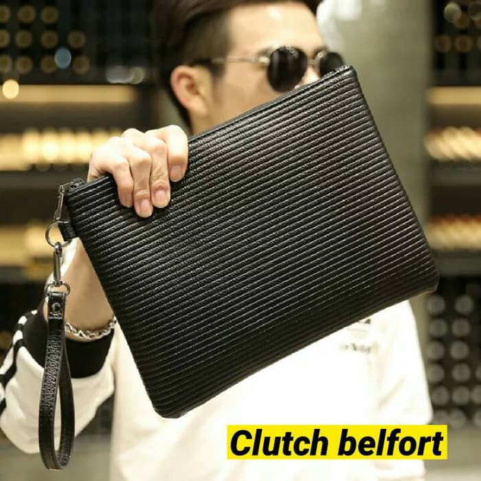 Montblanc Hand Bag Alvaro Quality Semipremium Ukuran 23X3X13 Bah Clutch Handbag Pria M30G9