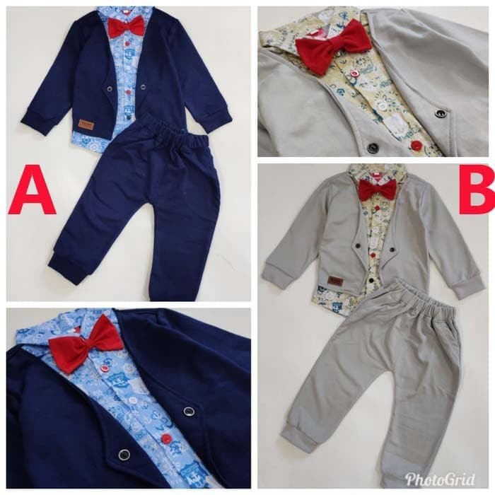 Baju Anak Bayi Laki Laki Kondangan Setelan Jas Tuxedo Bayi Baju Anak Bayi Laki Laki Kondangan Setelan Jas Tuxedo Bayi
