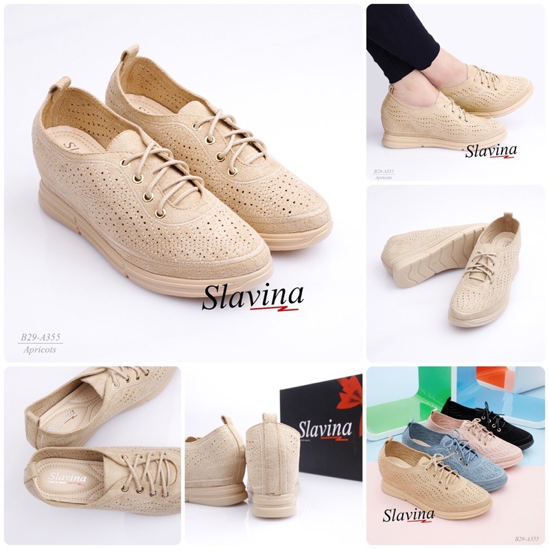 [JS18]Slavina Natania Wedges* With Colourtone Outsole Series *#B29-A355