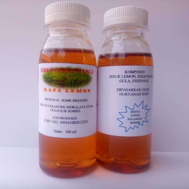 

Sirup Serai Wangi rasa lemon