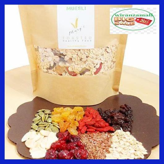 

23Qwe2- Healthy Granola Combi B-500Gr(Oat,Raisin,Almond,Cranberry, Gojiberry) 9Yk9Kji-