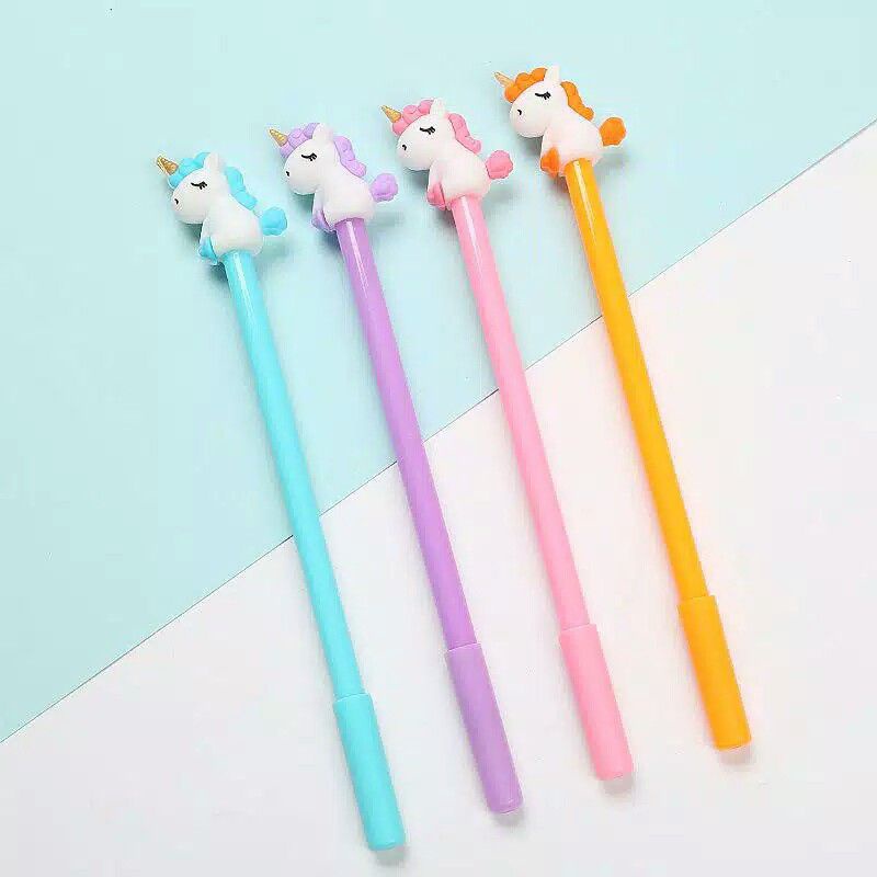 

pulpen - pen - pulpen lucu - pulpen karakter - pulpen unicorn duduk