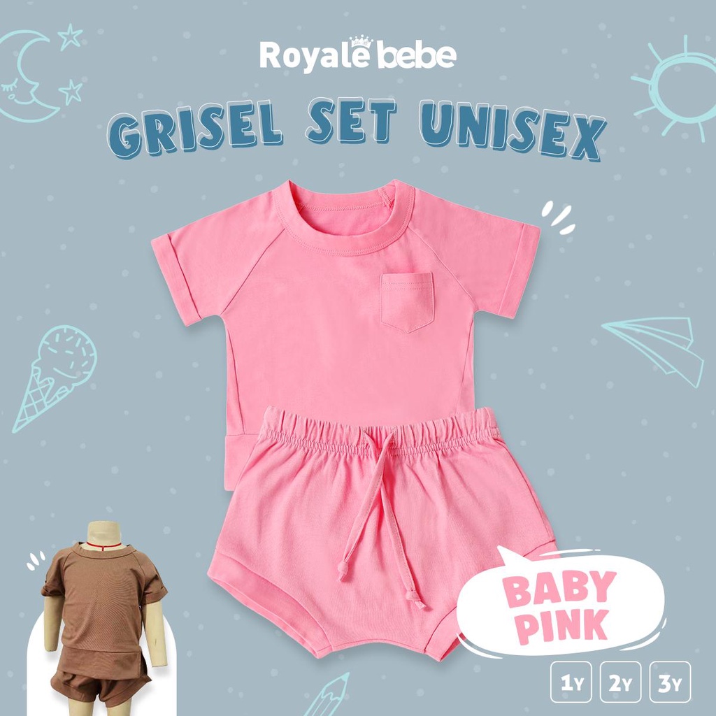 Royale Bebe Setelan Pendek Grisel Set / Setelan Anak