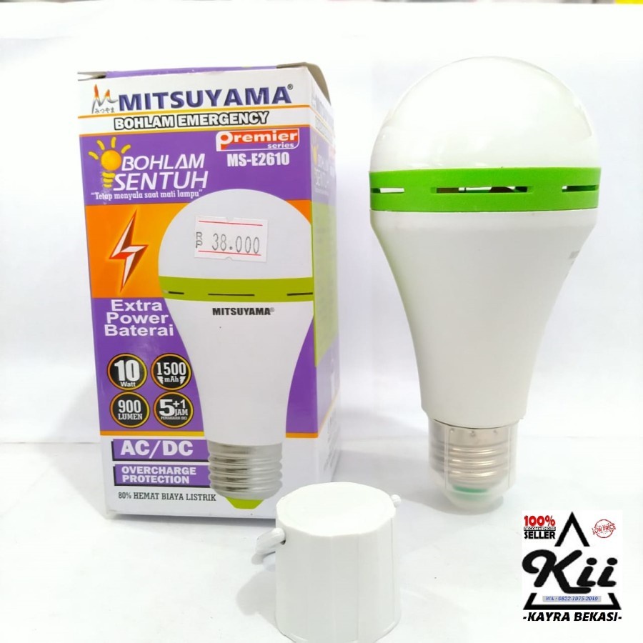 Mitsuyama Lampu Bohlam LED 10watt - Bohlam Sentuh Emergency