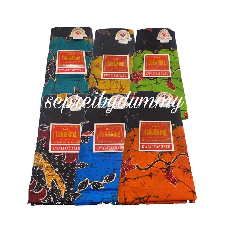 Sarung Batik Halus Kualitet Batu Perempuan merk Cak ning Sudah dijahit Unggul Jaya motif madura