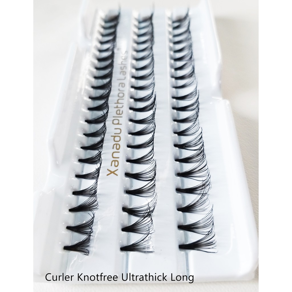 EYELASH EXTRA VOLUME KNOTFREE - Bulu Mata Tebal Extra Lentik Knotfree - Xtra Curl Ultrathick Knotfree - Individual - Extension