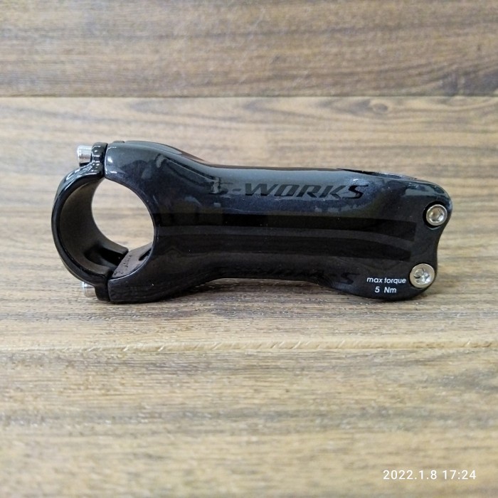 Stem S-Works Specialized Carbon 90 mm 6 Derajat Sworks Hitam Glossy