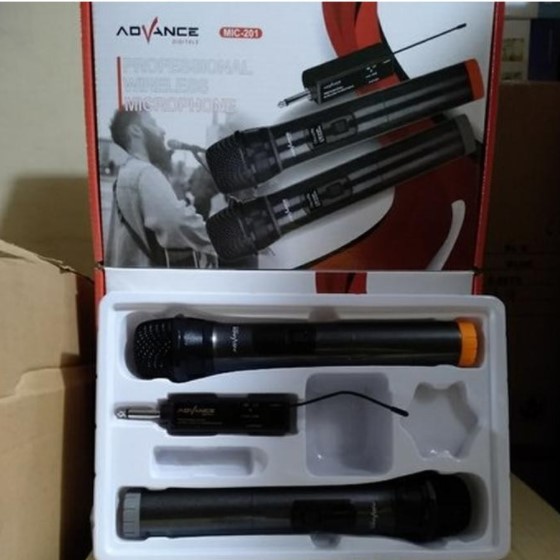 Microphone Double Wireless Advance MIC 201 Profesional Mikrofon