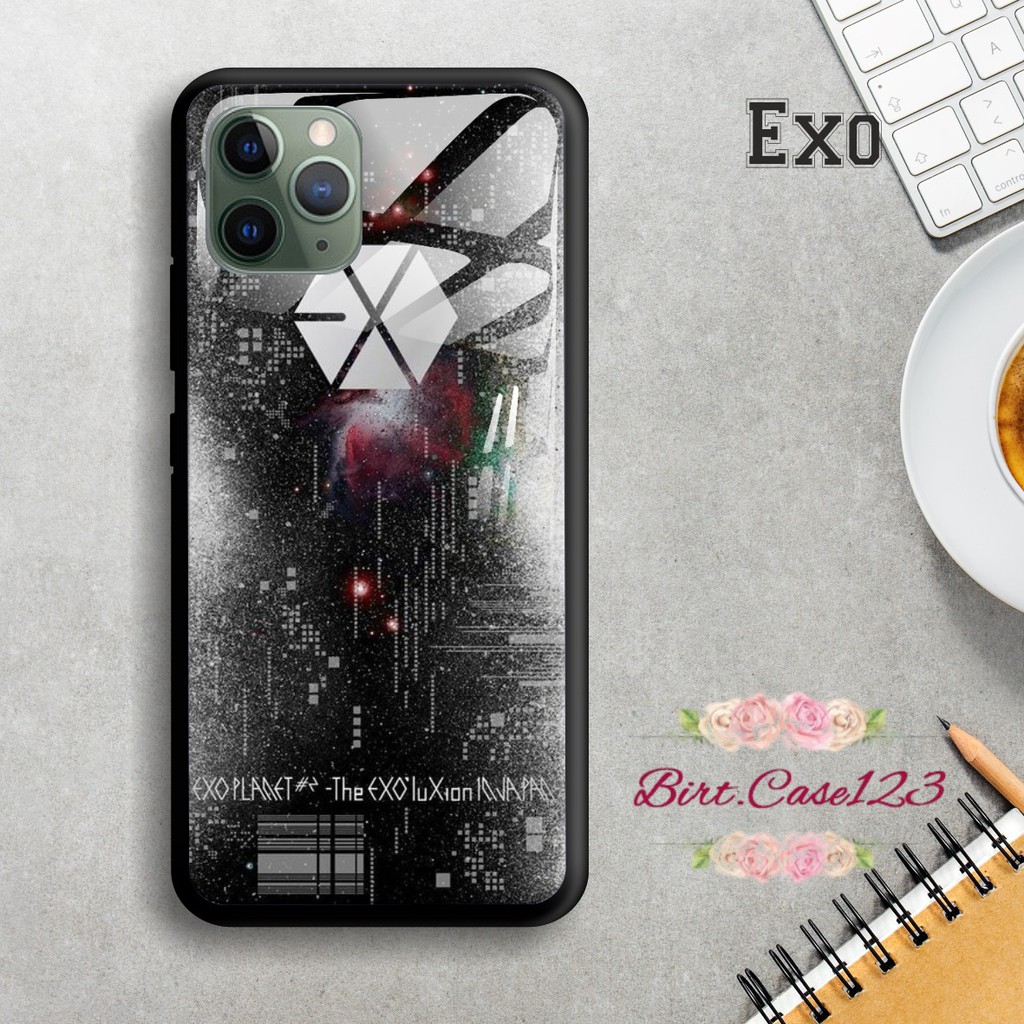 Back case glass EXO Oppo A3s A1k A5 A9 2020 A7 F9 A5s A31 A52 a53 A92 A37 A57 A59 A71 A83 BC1396