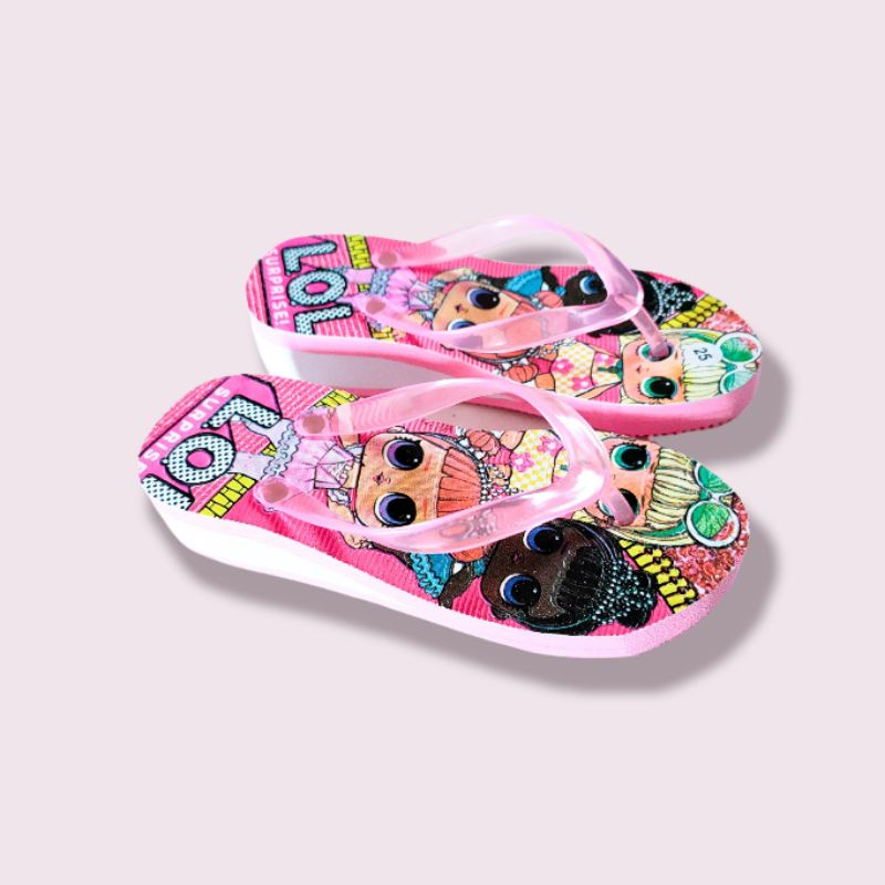 sandal spon anak wedges 21-35