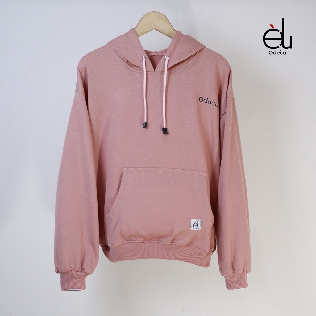 ODECU HOODIE DUSTY PINK SWEATER OVERSIZE WANITA PRIA