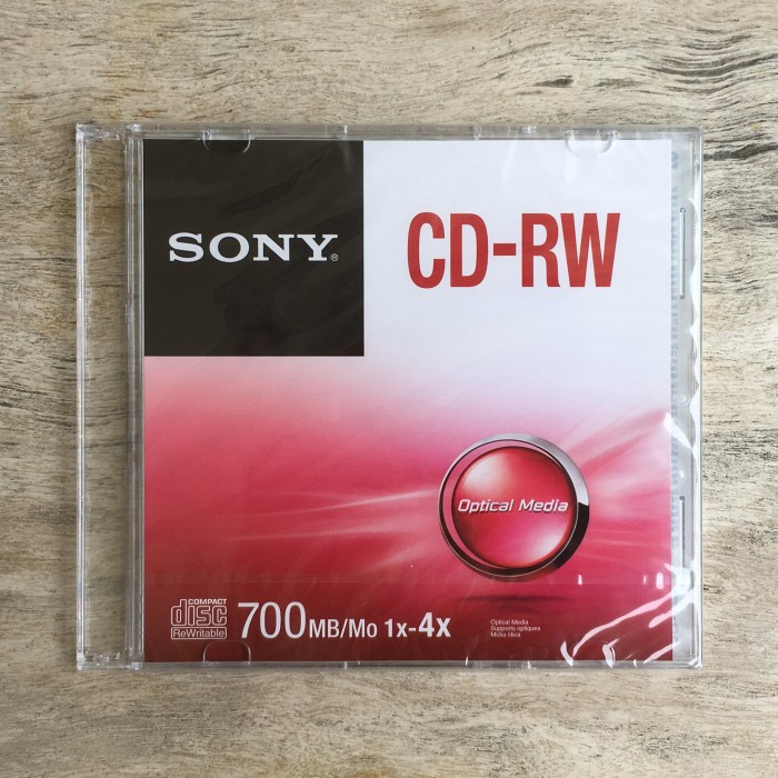(Jual Satuan) CD-RW Sony Single Pack 700MB Slim Case