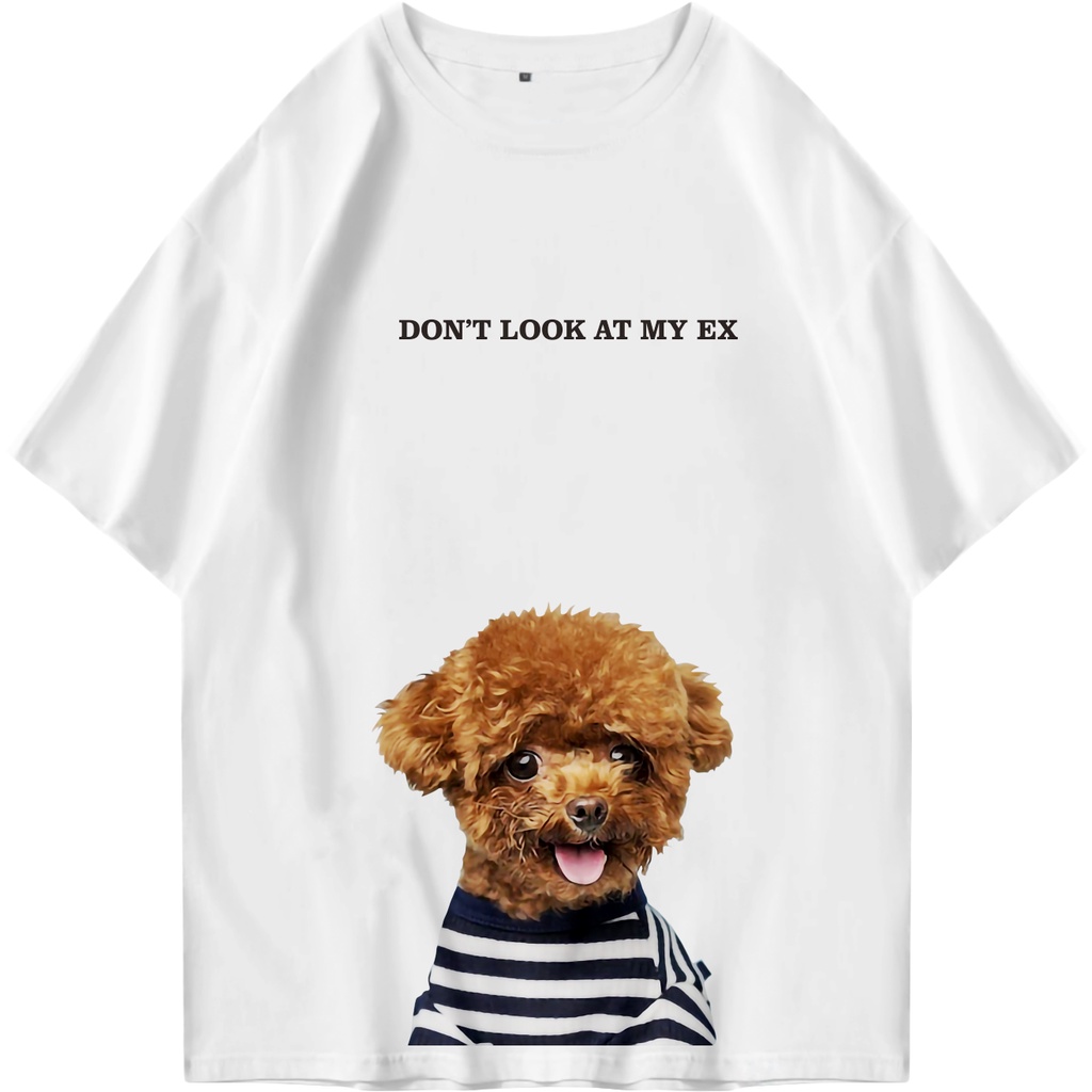 FIRSTLAST Oversized Tshirt Little Puppy | Kaos Oversize Pria dan Wanita