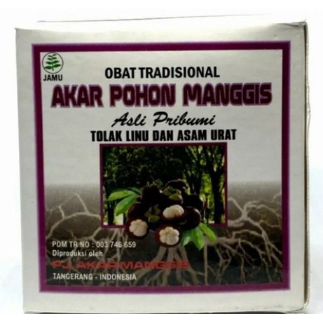 Akar Pohon Manggis Kapsul Original Asli Isi 20 Sachet Obat Herbal Asam Urat