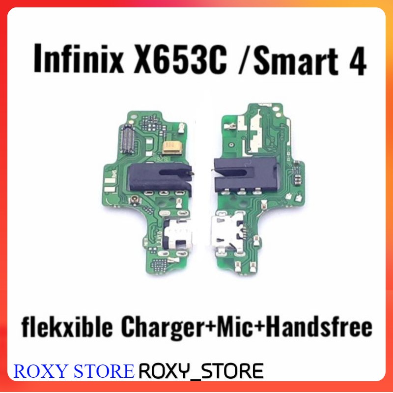 Board Charger Papan Cas Headset Hansfree PCB Infinix X653 X653C Smart 4 Mic