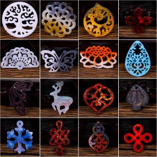 Ancient Style Long Earrings Pendant DIY Crystal Epoxy Resin Mold High Mirror Silicone Molds For Resin Jewelry Making
