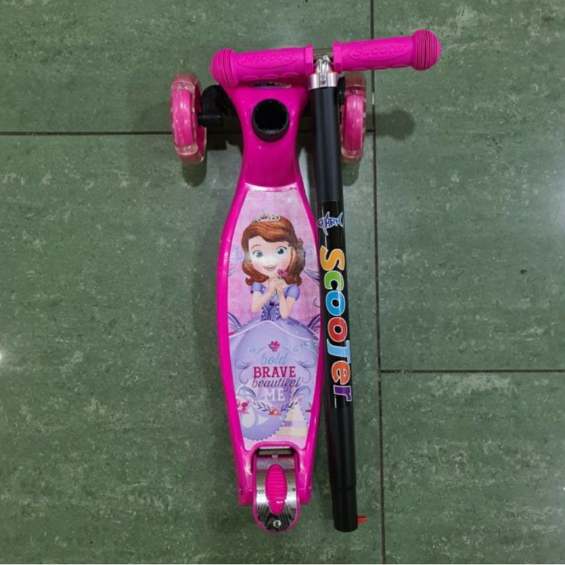 Kickboard Scooter Anak Motif - Skuter Anak Roda 3 / Otoped anak / Mainan