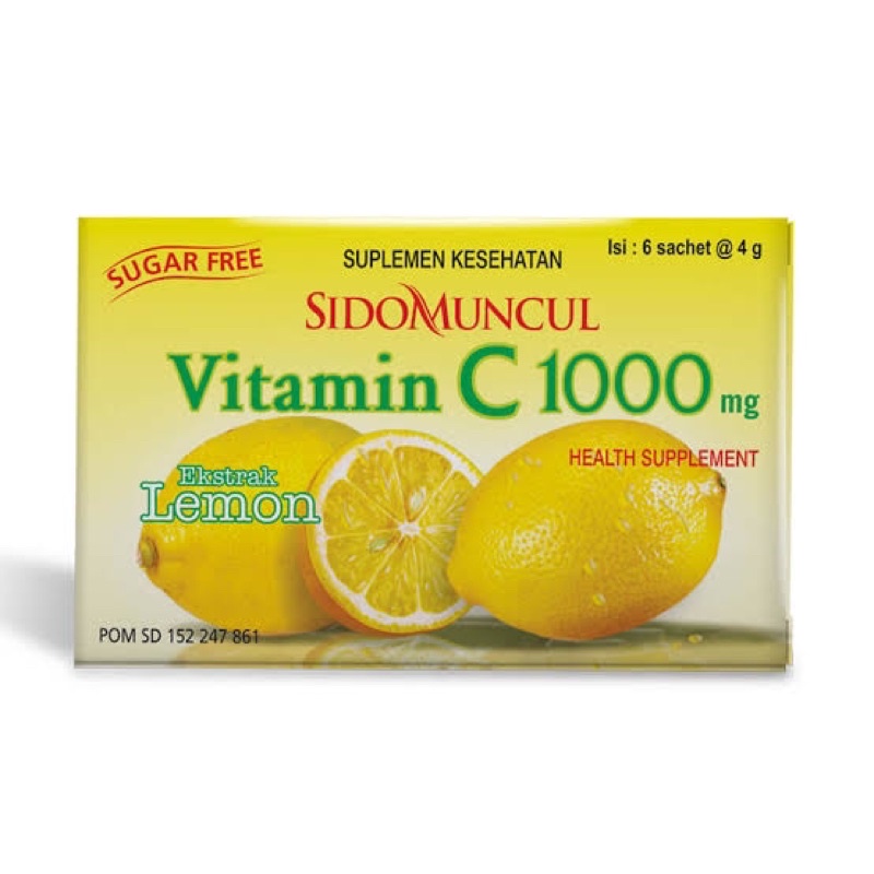 SIDOMUNCUL VITAMIN C 1000 MG 6 SACHET