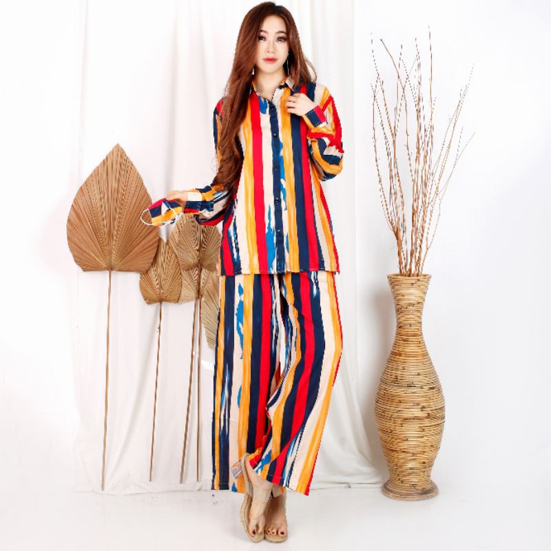 One set katun rayon viscose ld110. celana kulot