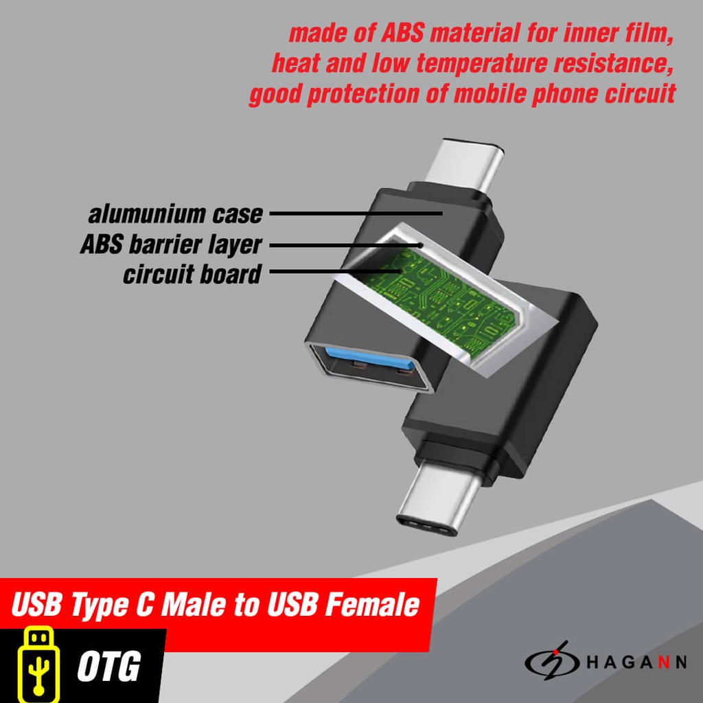 Type C Male To USB 3.0 Female OTG Adapter Converter Mini Connector