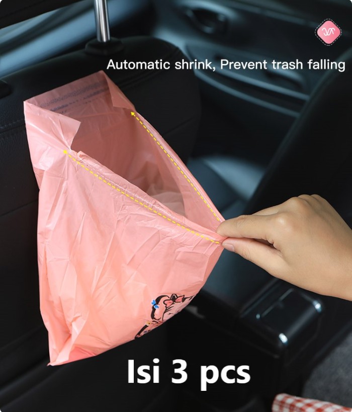 Car Disposable Trash Bag Kantong Plastik Sampah Mobil Eco Friendly