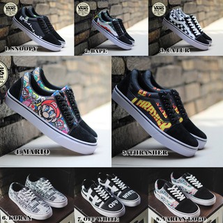  Sepatu  Sneakers Vans  Old skhool Motif 3D All Star Sepatu  