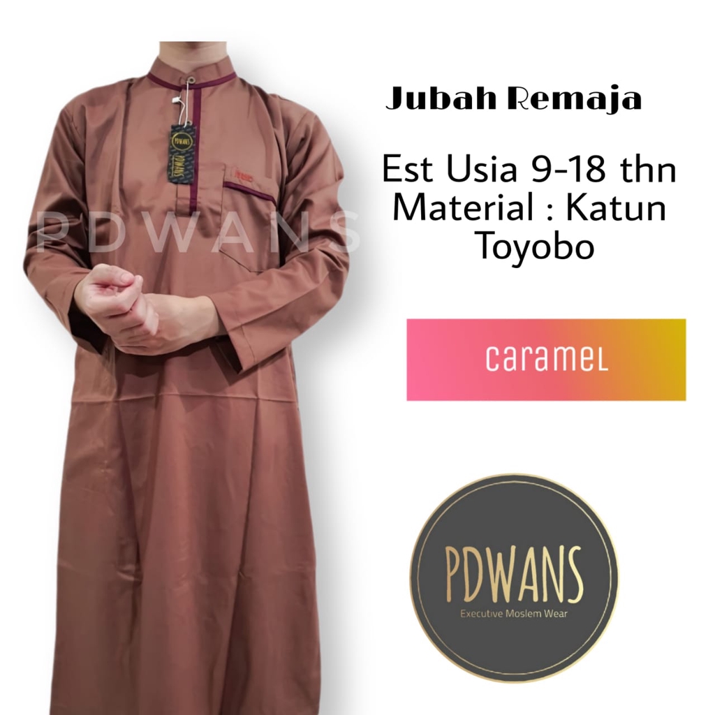 JUBAH ANAK REMAJA TANGGUNG Baju Muslim Anak Jubah Gamis Seri Warna PDWANS