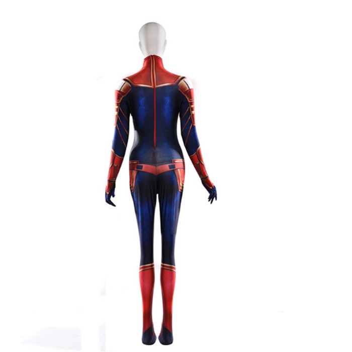 kostum captain marvel carol danvers zentai costume superhero cosplay