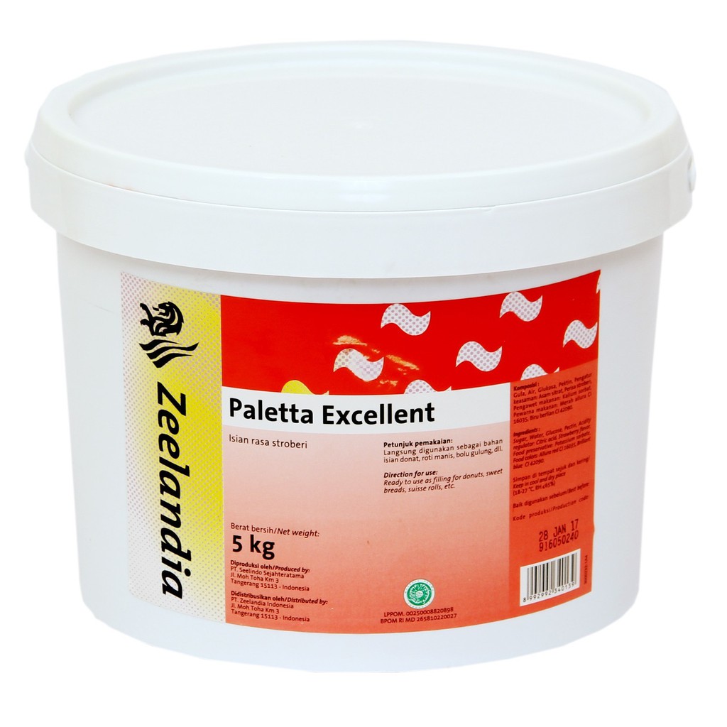 

Selai Paletta Strawberry 5kg/1pail