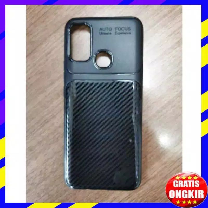 Soft case Carbon Infinix Hot 9 Play - Softcase Karbon Slim Hitam Hot 9play Case Tpu Silicon Premium