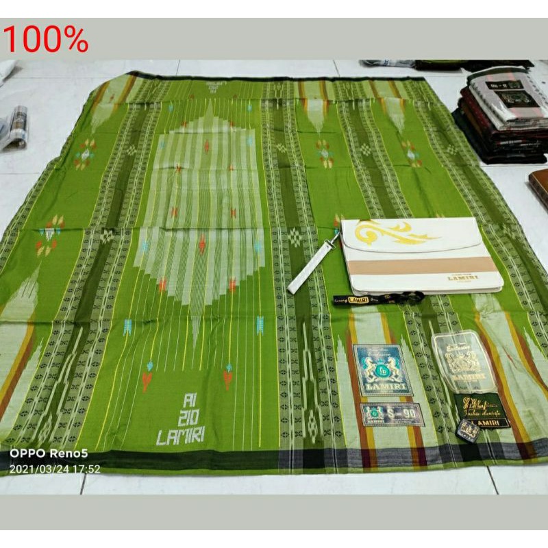 SARUNG LAMIR SONGKET SGT 210 FULL SUTERA SUPER HALUS BENANG DOUBLE