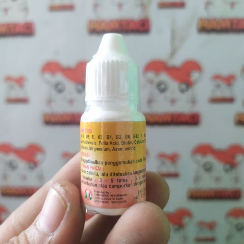 FATMINO 10 ML VITAMIN PENGGEMUK HAMSTER/GERBIL/LANDAK/PETS