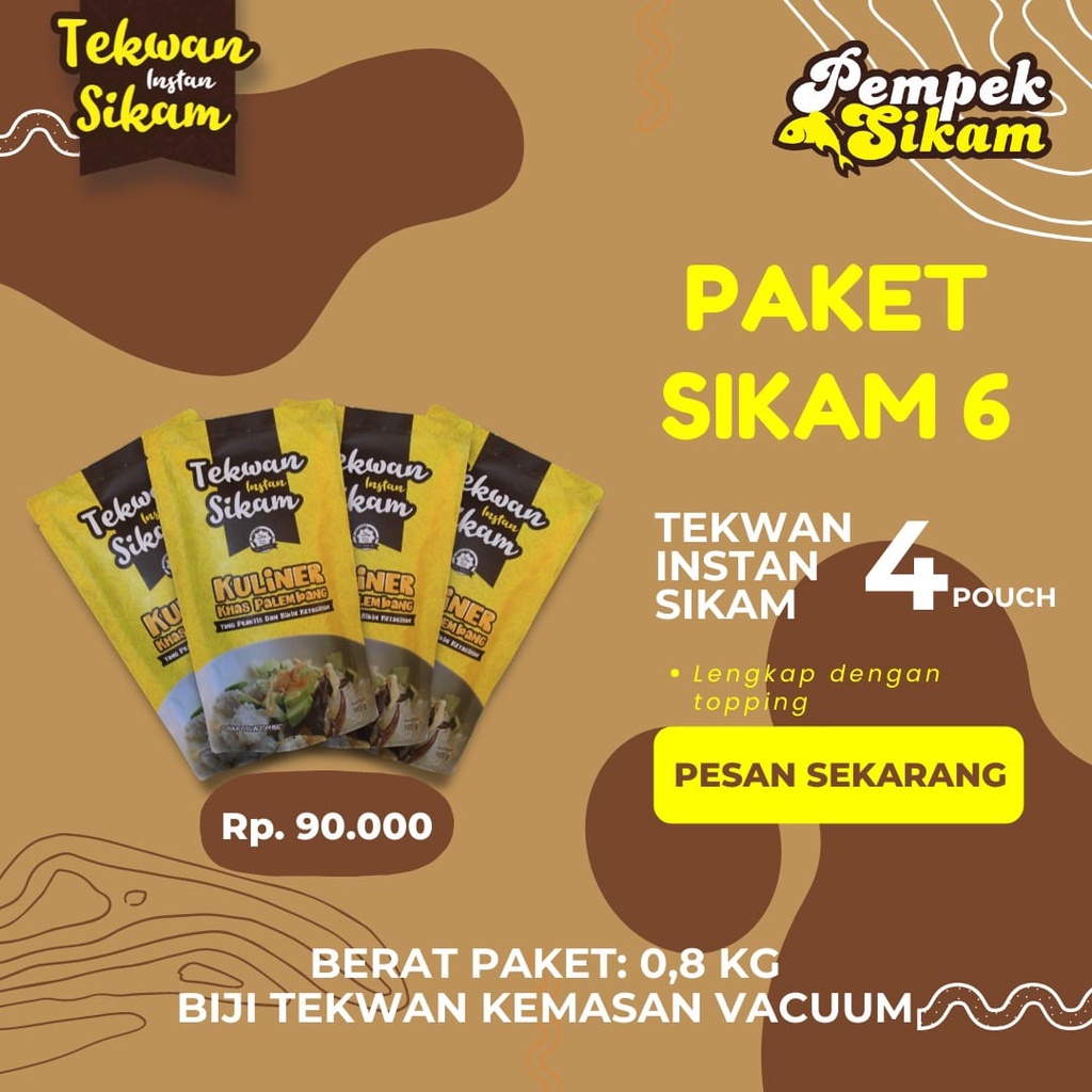 

Pempek Sikam Edisi Tekwan Instan Spesial - Paket 6