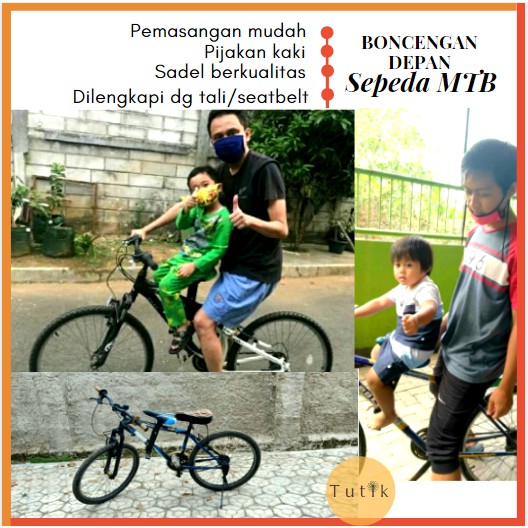 Boncengan Anak Sepeda MTB Boncengan Sepeda Anak Boncengan Anak Sepeda Depan