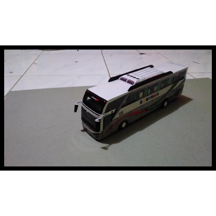 TERBARUU Miniatur Bis Budiman hdd skala 43 mainan grosir BUS BIS READY STOCK TERLARIS