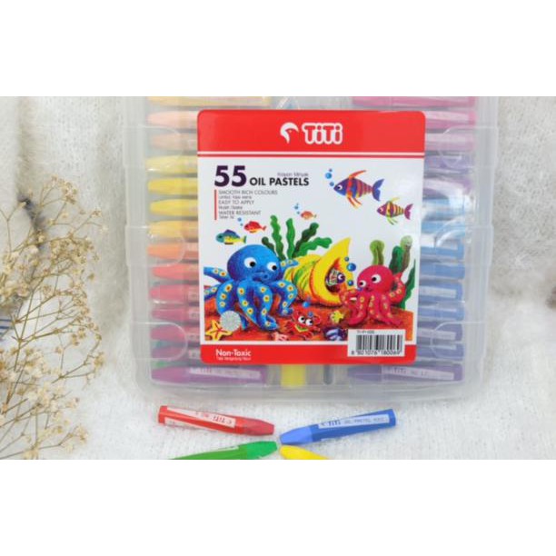 

SEDIA! Crayon TITI Oil Pastel 55 Warna