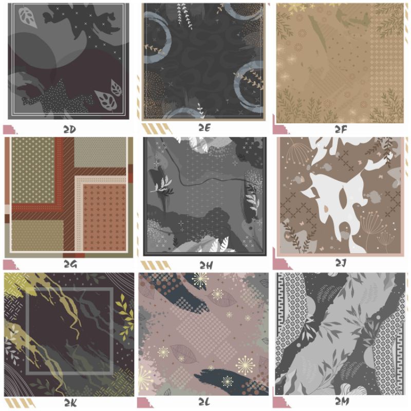 Custom nama logo brand sendiri bahan voal signature jilbab hijab scarf kerudung voal motif printing