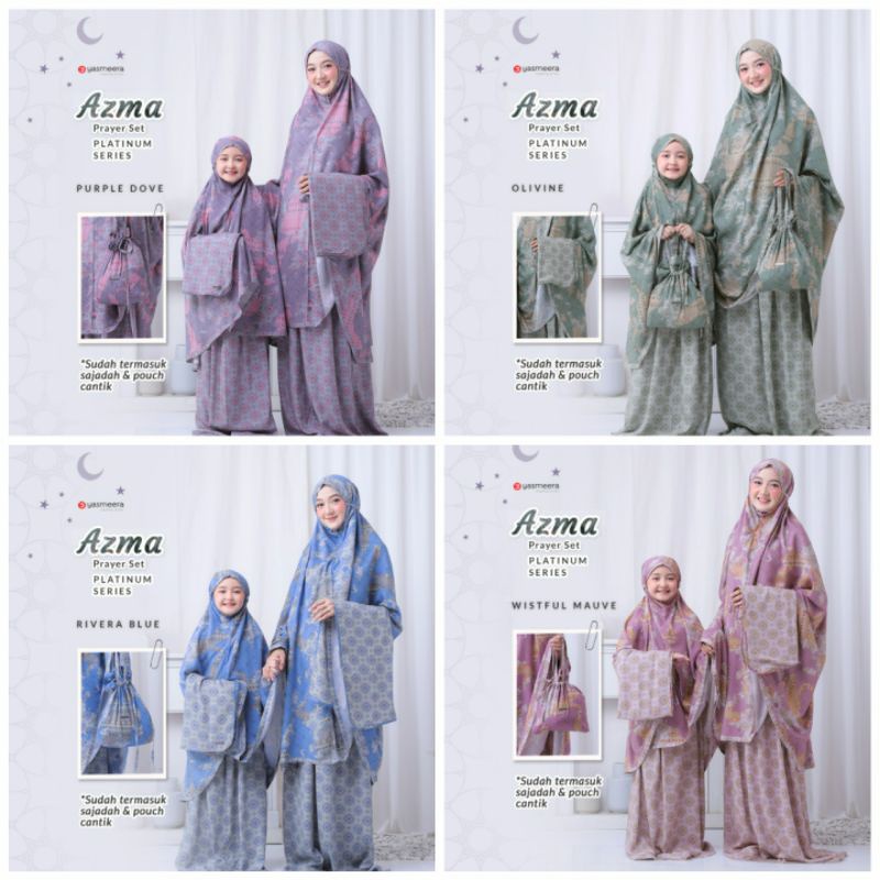 YASMEERA - READY AZMA PLATINUM SERIES BY YASMEERA / MUKENA PRINTING SIGNATURE PREMIUM / MUKENA COUPL