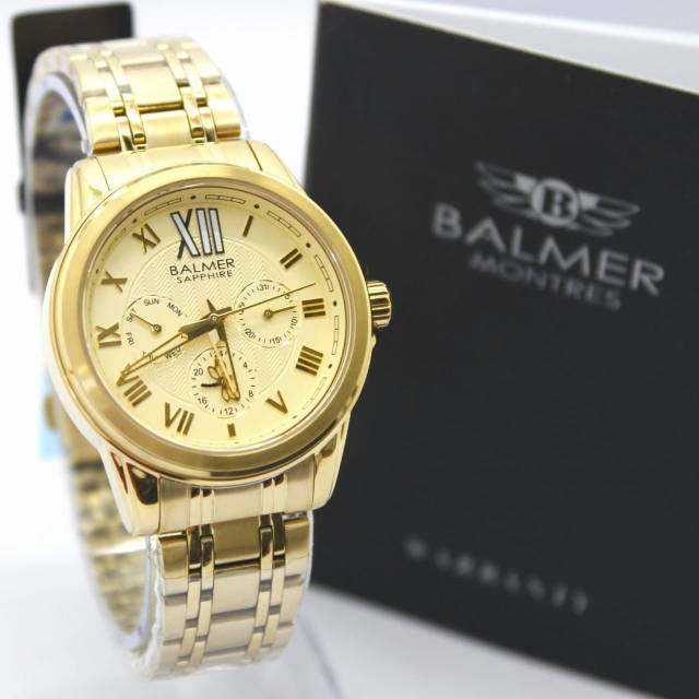 JAM TANGAN CEWEK WANITA BALMER 7976L FULL GOLD ORIGINAL