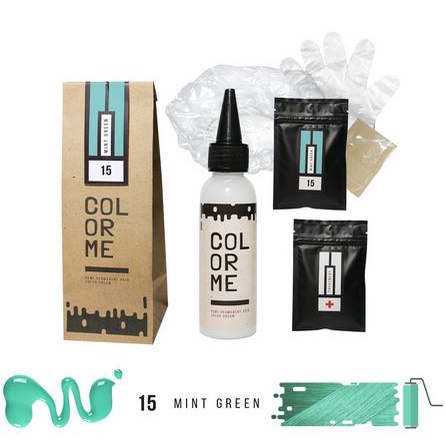 COLOR ME MINT GREEN hair color cream cat pewarna rambut